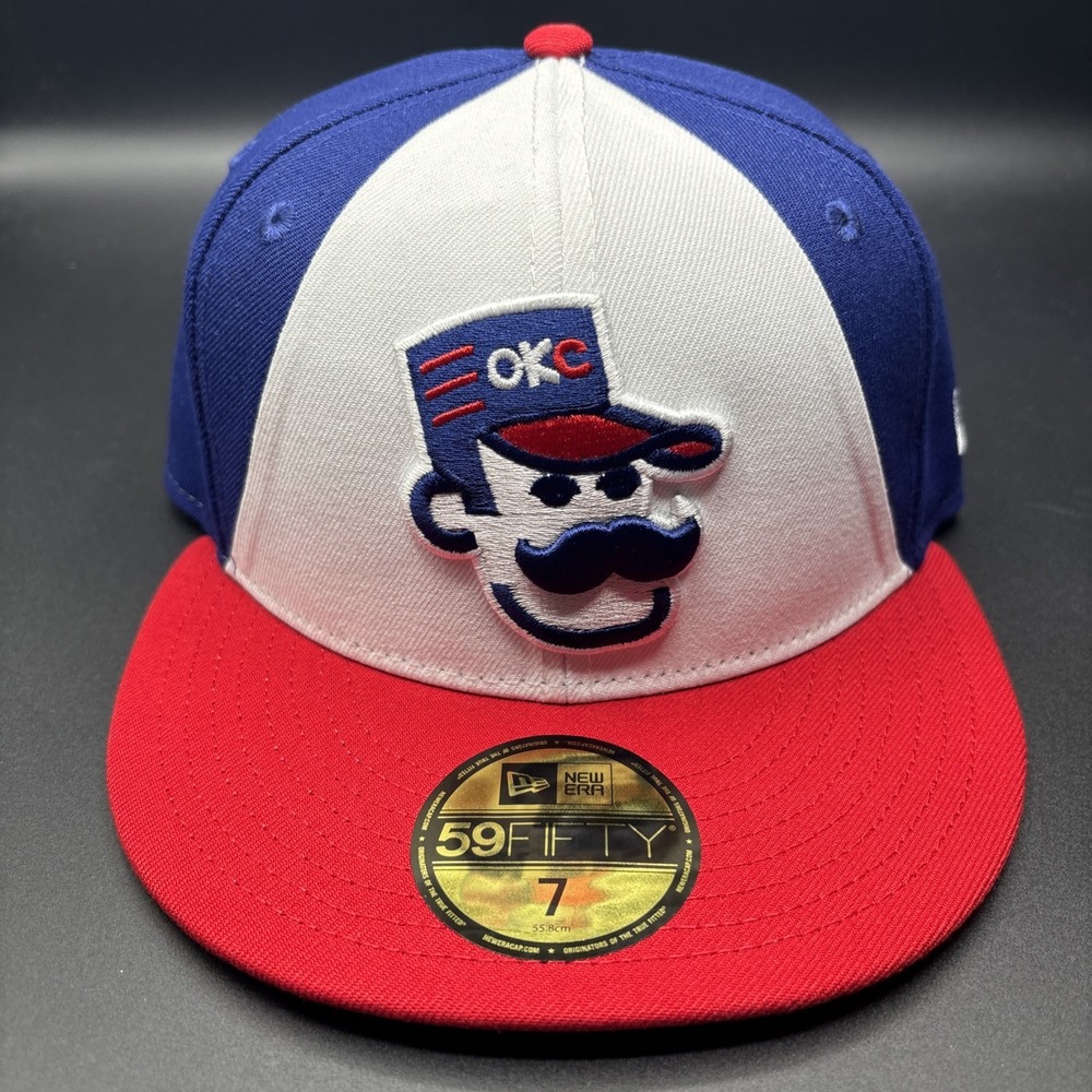 Oklahoma City Comets Hat Cap New Era 59Fifty OKC Abner 89er Fitted 7 MiLB